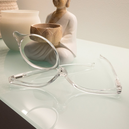 Okulary do makijażu z poliwęglanu transparentne