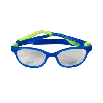 Oprawa korekcyjna dla dzieci Flex Frames Cosmo 44/14, C11 Królewski Błękitny / Miętowy Zielony