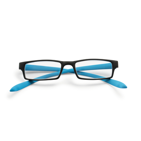 Okulary do czytania Lazybones czarno niebieskie +2,50