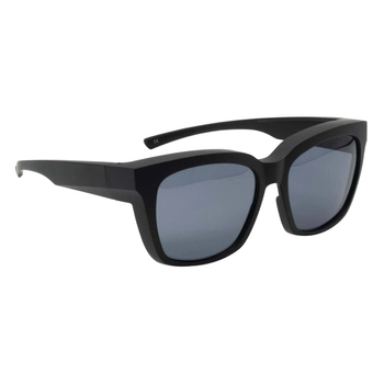 Okulary przeciwsłoneczne nakładane na okulary korekcyjne, Czarny matowy, Rome L