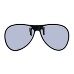 Nakładka przeciwsłoneczna w kształcie Aviator/Pilotki, odchylana z powłoką lustrzaną i polaryzacją, 61 x 54 mm