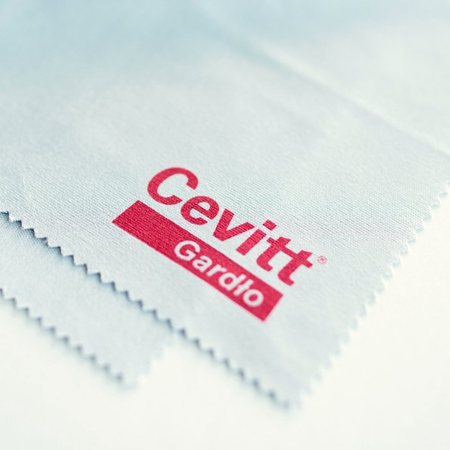 Ściereczka do okularów, personalizowana, nadruk 1-kolor, szara, 100 szt.