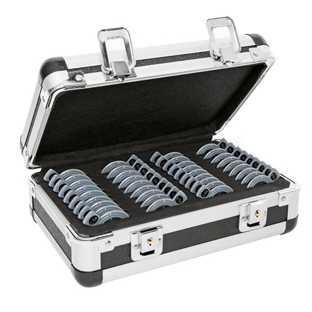 Zestaw pryzmatycznych soczewek próbnych z AR, w plastikowych ramkach