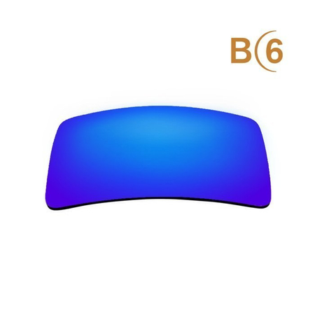 Soczewki trioctanowe plano (tac) z powłoką lustrzaną i polaryzacją, Baza(6 - 2 sztuki