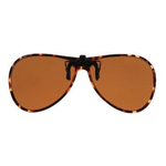 Nakładka przeciwsłoneczna w kształcie Aviator/Pilotki, odchylana z polaryzacją, 61 x 54 mm