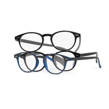 Okulary do czytania Gorilla szaro niebieskie +3,00