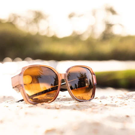 Okulary przeciwsłoneczne nakładane na okulary korekcyjne, Havana błyszczący, Athens L