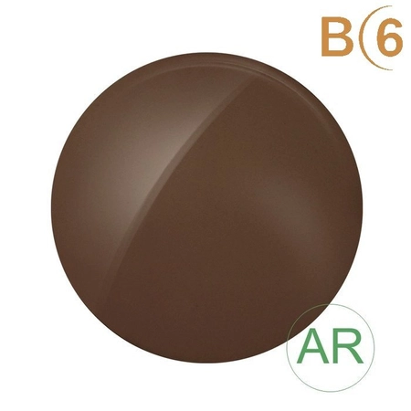 Soczewki plano CR 39, barwione z polaryzacją oraz  powłoką AR, B(6 - 1 para