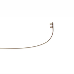 Zauszniki brązowe 140 mm do opraw wierconych na tuleje, bez zawiasów