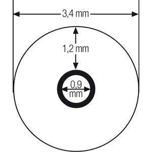Końcówki zauszników, sportowe silikonowe, długość 75 mm, asortyment do uzupełnienia – 9 par