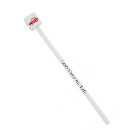 Kostka fiksacyjna z motywami do stereotestu Langa