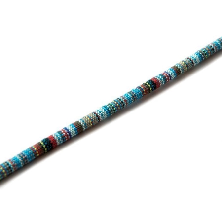 Sznureczek do okularów bawełniany w stylu BOHO, jasnoniebieski