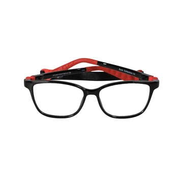 Oprawa korekcyjna dla dzieci Flex Frames Spunky 50/14, C07 Czarny / Czerwony