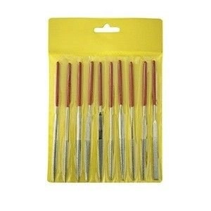 Pilniki igłowe diamentowe w zestawie - 10 szt.