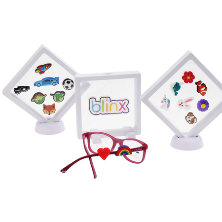 Ramka ekspozycyjna + 15 zawieszek blinx w zestawie 