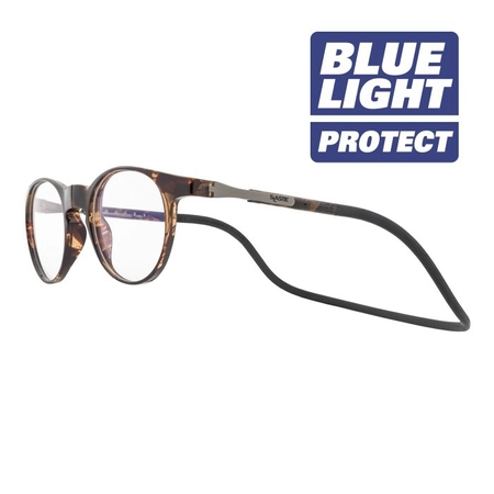 Okulary magnetyczne Slastik Chelsea 004 Blue Light Protect bursztynowe 0,00 dpt