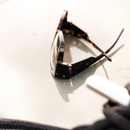 Okulary przeciwsłoneczne nakładane na okulary korekcyjne, Havana, błyszczący, Kiev S