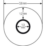 Końcówki zauszników, sportowe silikonowe, długość 90 mm, czarne - 1 para