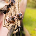 Okulary przeciwsłoneczne nakładane na okulary korekcyjne, Brązowy błyszczący, Bern M