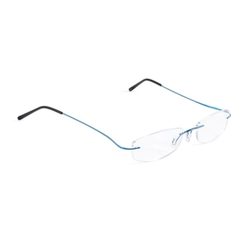 Oprawa korekcyjna z zausznikami  bez zawiasów, niebieska