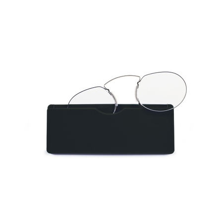 Okulary pomocnicze do czytania Beetle srebrne +1,50