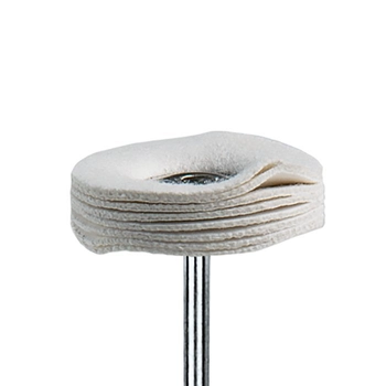 Tarczka polerska, muślinowa, 22 mm, trzon 2,34 mm