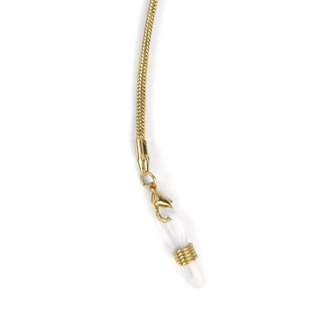 Łańcuszek do okularów metalowy, Pisa, złoty