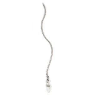 Łańcuszki do okularów metalowe, Florence, srebrne - 3 szt.