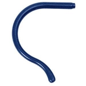 Końcówki zauszników, sportowe silikonowe, długość 75 mm, niebieskie - 1 para