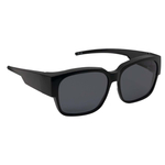 Okulary przeciwsłoneczne nakładane na okulary korekcyjne, Czarny błyszczący, Kiev S