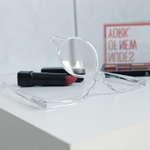 Okulary do makijażu z poliwęglanu transparentne