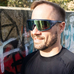 Okulary rowerowe/do biegania Gait, szare z możliwością korekcji