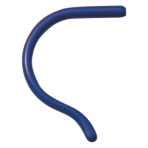 Końcówki zauszników, sportowe silikonowe, długość 75 mm, ciemnoniebieskie - 1 para