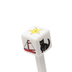 Kostka fiksacyjna z motywami do stereotestu Langa