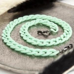 Łańcuszek do okularów akrylowy, seledynowy