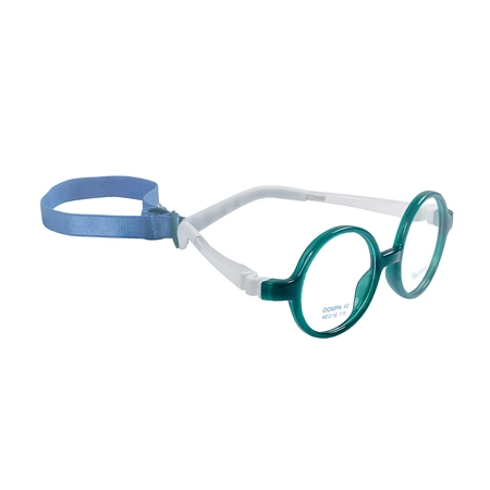 Oprawa korekcyjna dla dzieci Flex Frames Oompa 40/16, C16 Zielony / Biały