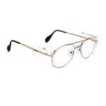 Okulary ochronne metalowe Seattle (22), złote 