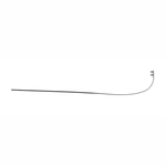 Zauszniki czarne 140 mm do opraw wierconych na tuleje, bez zawiasów