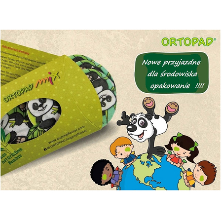 Plastry na oko Ortopad Medium 2-4 lata Pojazdy budowlane, 10 szt.