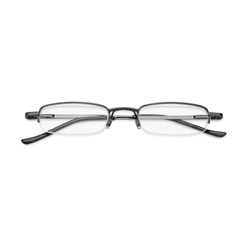 Okulary do czytania półramkowe Viper szare +1,00