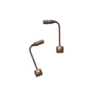 Wsporniki nanośników z Beta tytanu, wkręcane, 12 mm, brązowe, 4 szt