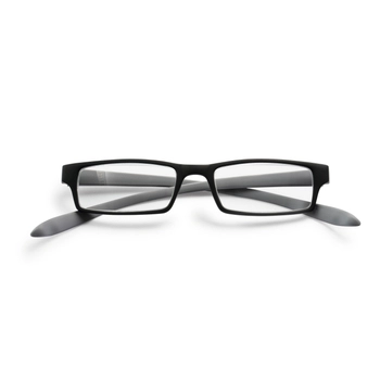 Okulary do czytania Lazybones czarno szare +2,00