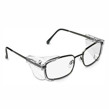 Okulary ochronne metalowe z możliwością korekcji Glendale, prostokątne