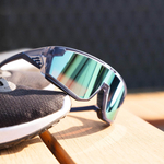 Okulary rowerowe/do biegania Gait, niebieskie z możliwością korekcji