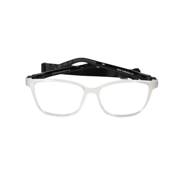 Oprawa korekcyjna dla dzieci Flex Frames Spunky 50/14, C14 Transparentny Biały / Czarny