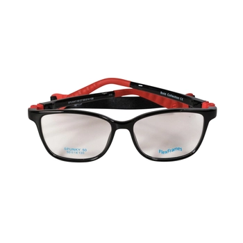 Oprawa korekcyjna dla dzieci Flex Frames Spunky 50/14, C07 Czarny / Czerwony