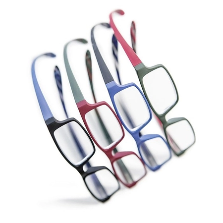 Asortyment okularów do czytania z tworzywa z ekstra długimi zausznikami Lazybones - 20 szt.