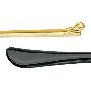 Zauszniki standardowe, 140 mm, wysokość 3,20 mm, złote