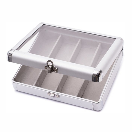 Kaseta prezentacyjna na 4 pary okularów, aluminiowa