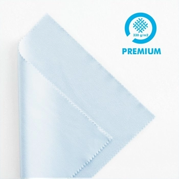 Ściereczki do okularów w jakości PREMIUM, kolor: jasny szary, 100 szt.